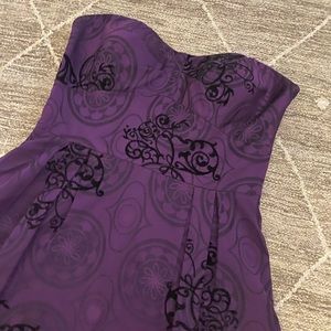 Guess alone strapless party dress